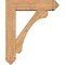 Ekena Millwork Legacy Arts and Crafts Smooth Bracket w/ Offset Brace, Western Red Cedar, 7 1/2"W x 30"D x 36"H BKT0806X30X36LEC03SWR - alternate 2